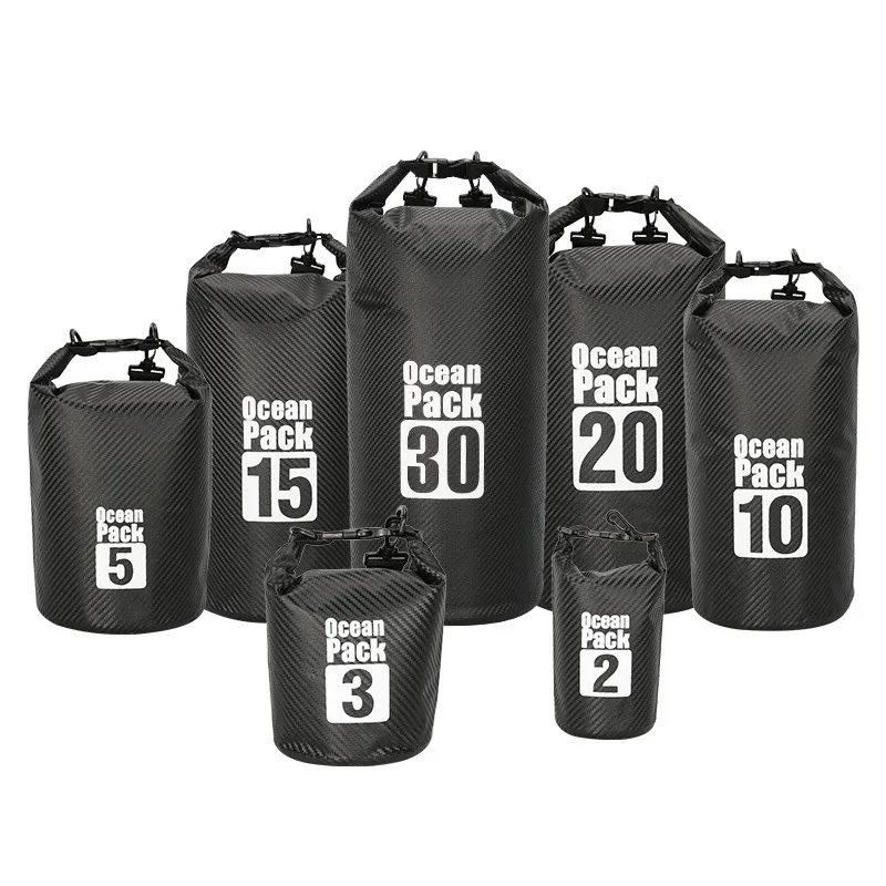 Sac étanche fibre carbone 2 à 30 litres flottant - Pour pêche rafting natation voile équipement