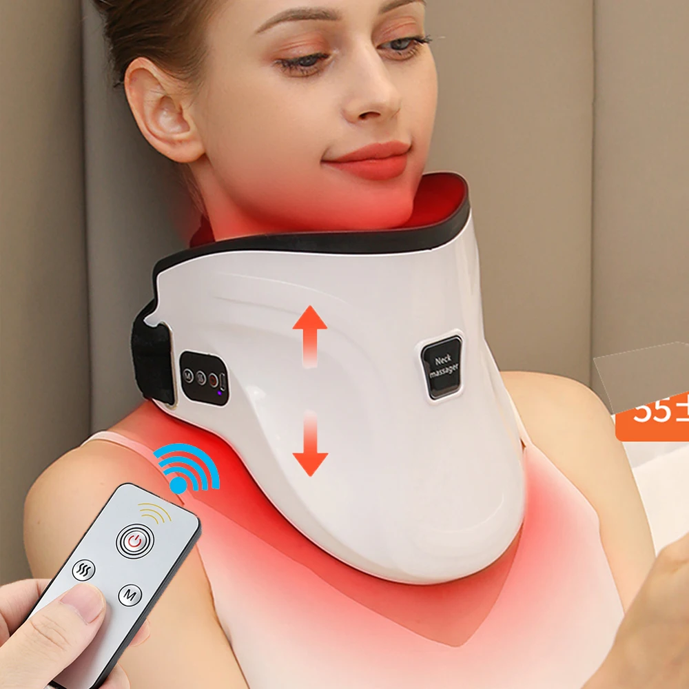 ElectricNecktractionDeviceHeatingVibrationMassagerPainRelief