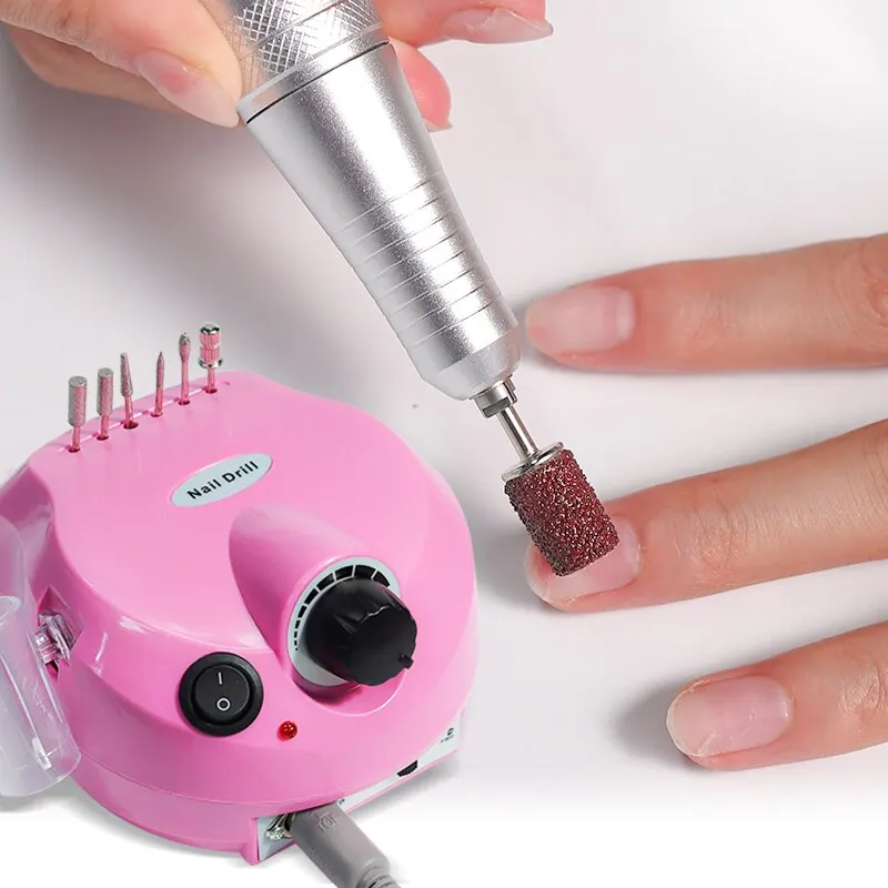 High-Speed Professional Electric Nail Drill Machine - Quiet Manicure & Pedicure Kit with Nail File and Cutting Tools