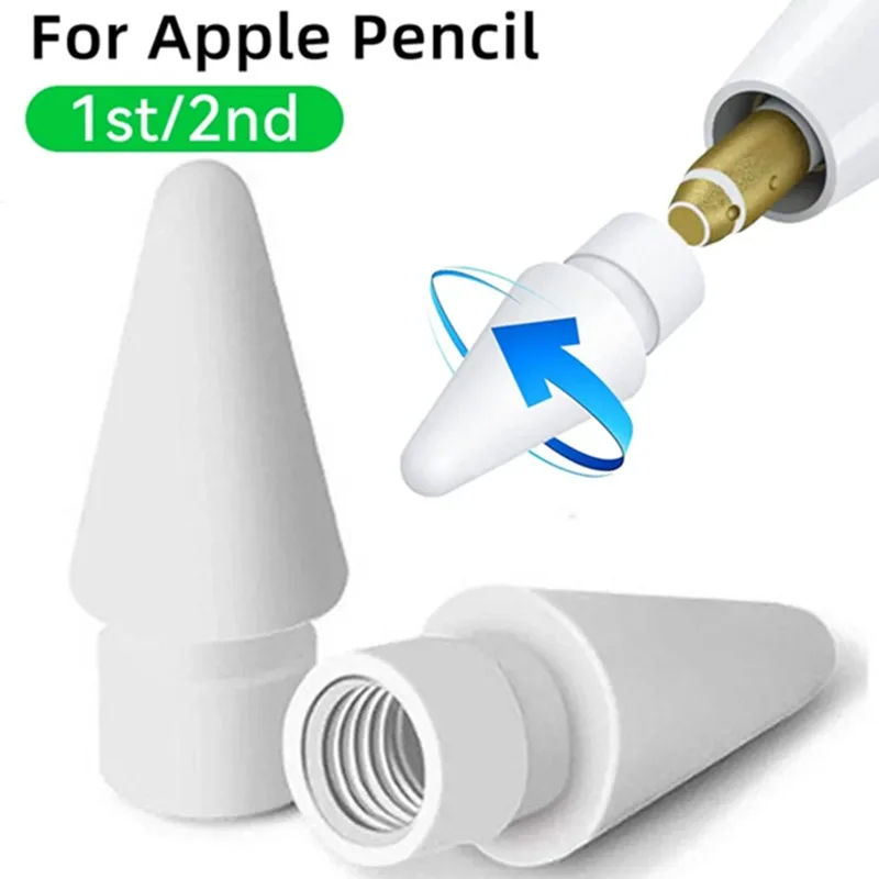 

1/10Pcs Replacement Tips for Apple Pencil 1st 2nd Generation IPencil Smooth Spare Nibs for IPad Pro Pencil 1/2 Stylus Fine Nib