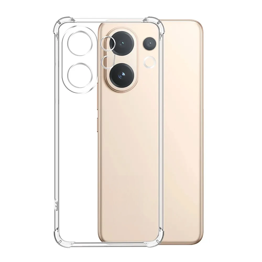 Transparent Shockproof Silicone Phone Case - Soft Protective Cover