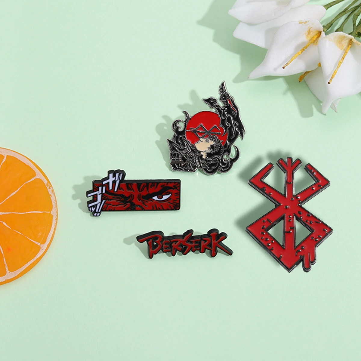 Berserk Beherit Red Cartoon Brooch Lapel Pin - Anime-Inspired Accessory & Gift