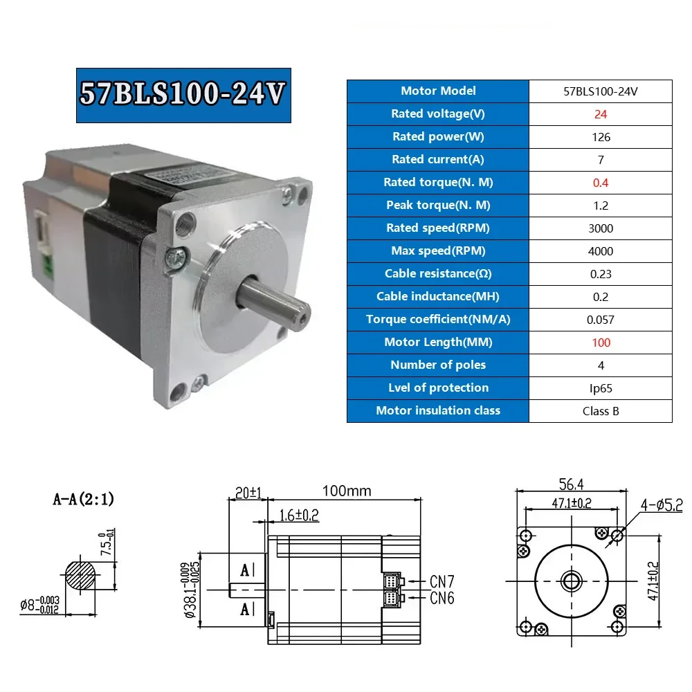 57 Flange 0.4Nm 24V