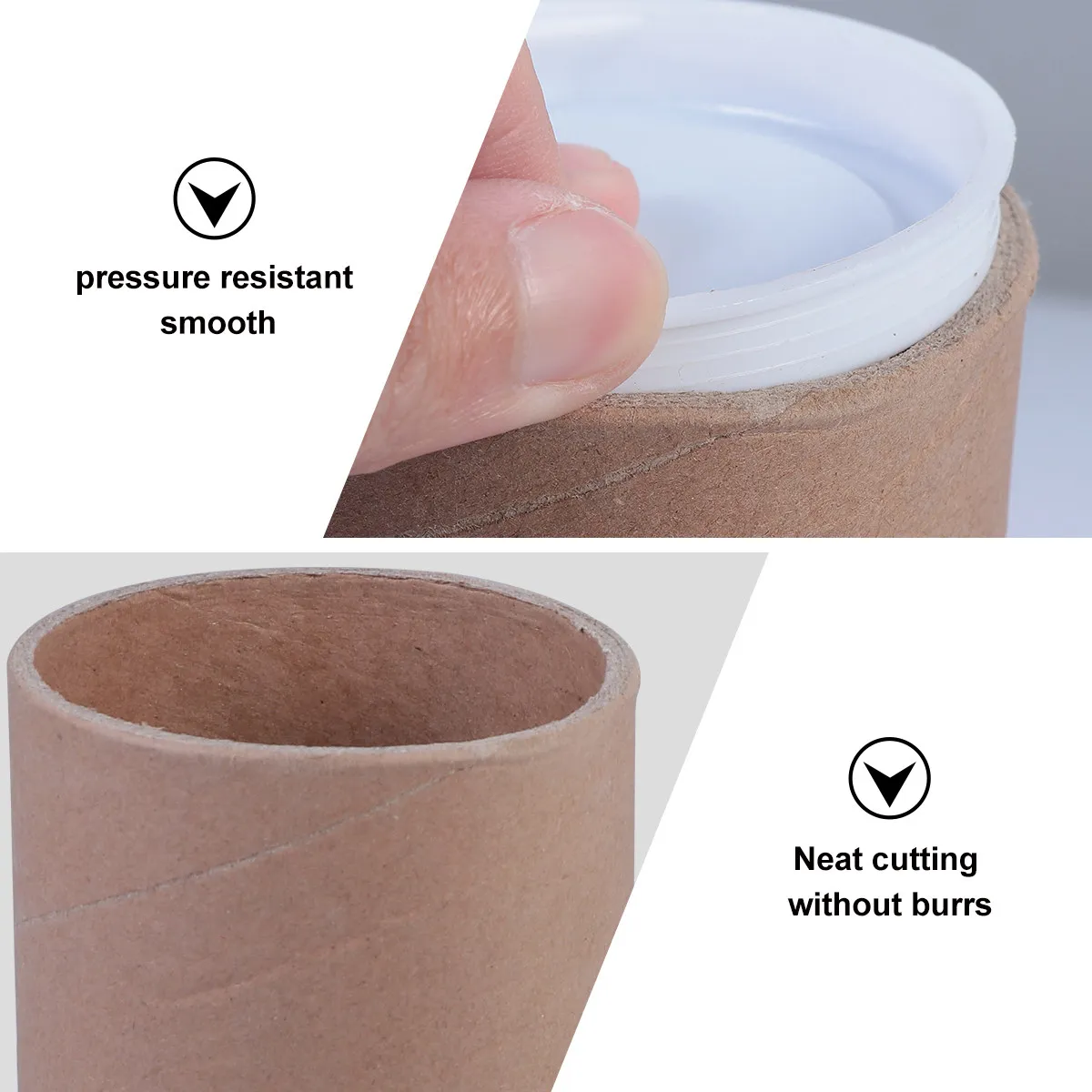 5Pcs 종이 보관 튜브 크래프트 메일링 튜브 자연색 강한 압력 방지 문서 배송 포스터 튜브 드로잉 롤