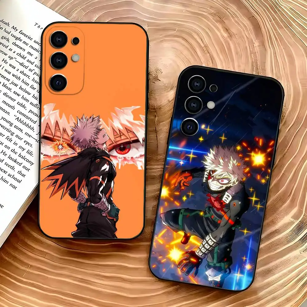 Silicone Soft Phone Case Featuring B-Bakugo A-Anime K-Katsuki Design