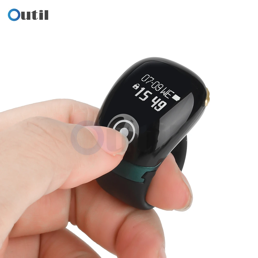 휴대용 링 타입 볼 디지털 핑거 카운터 75mah C타입 충전식 조절 가능 OLED 화면 디스플레이 미니 탈리 카운터
