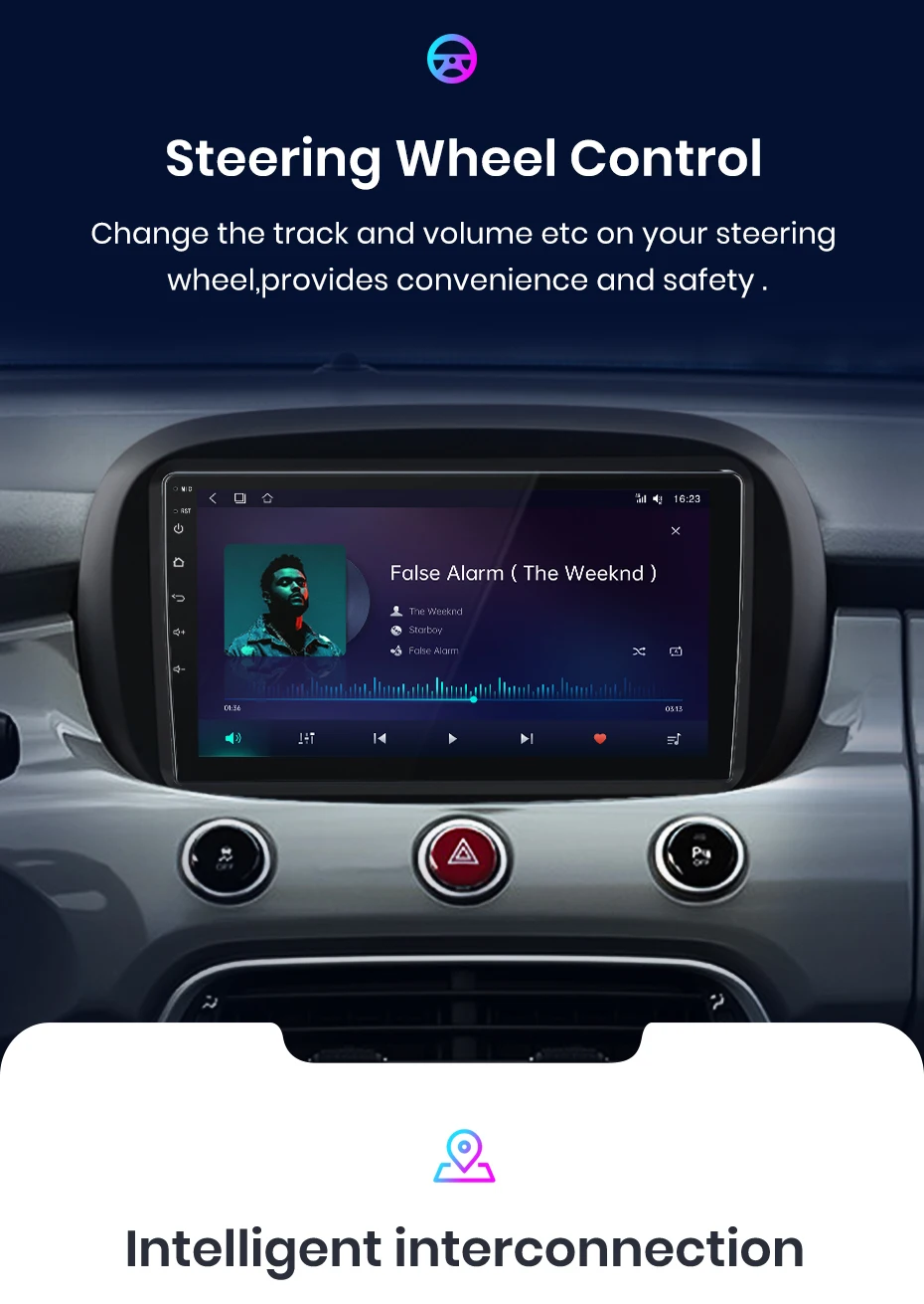 Junsun V1 Drahtlose CarPlay Android Auto Radio Für Fiat 500X 2014 2015 2016-2020 4G Auto Intelligente Systeme 2Din Autoradio GPS – Detail 13