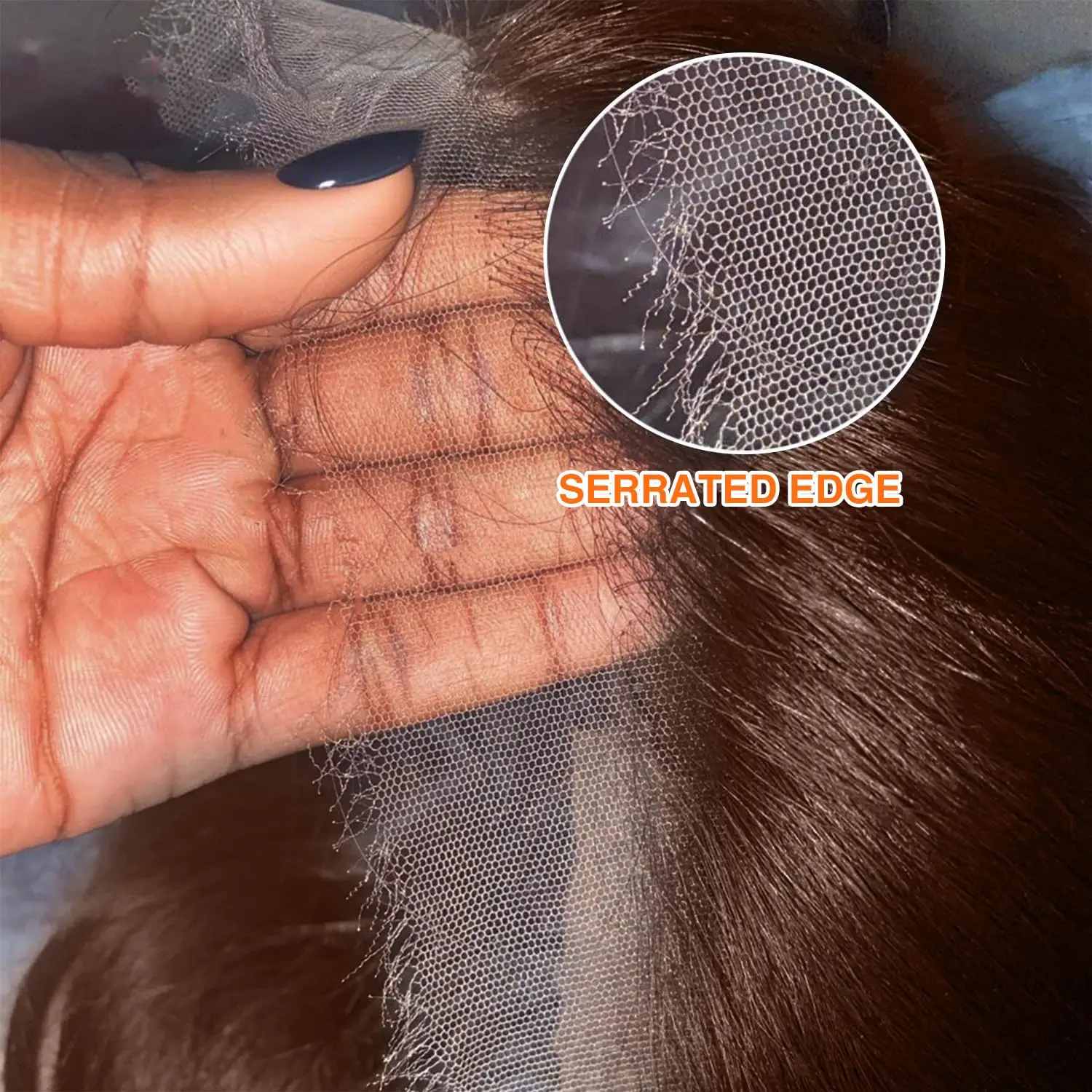 #4 Colored Human Hair Wigs 13x4 Chocolate Brown Bone Straight HD Lace Front Wig 34 Inch Lace Frontal Wig Human Hair Pre Plucked 5