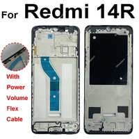 For Xiaomi Redmi 13 13C 14C 14R 15C 4G 5G LCD Middle Frame Housing LCD Front Housing Bezel Chassis Shell Replacement Repair 6