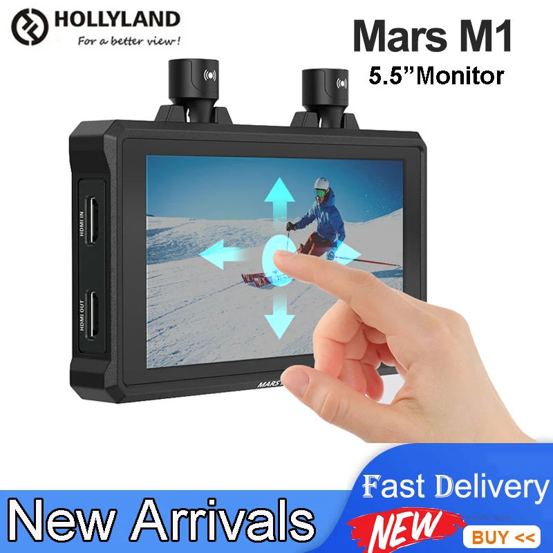 Hollyland Mars M1 Enhanced カメラ用モニター 5.5インチ・タッチ