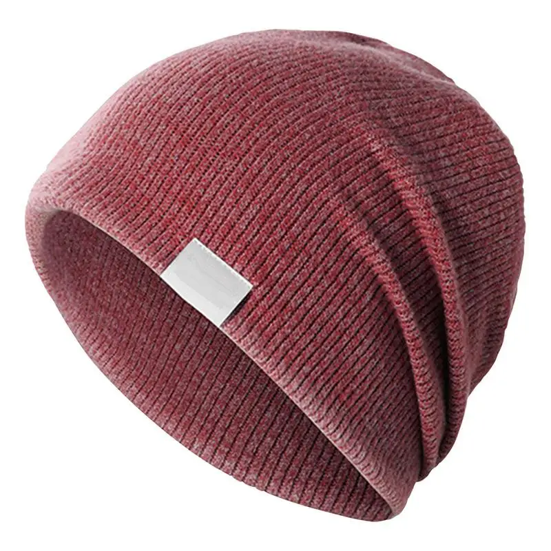 

Ribbed Winter Beanie Warm Cozy Men Beanie Rib Knit Hat Warm-Keeping Supplies For Outside Activities For Home Hiking Jogging