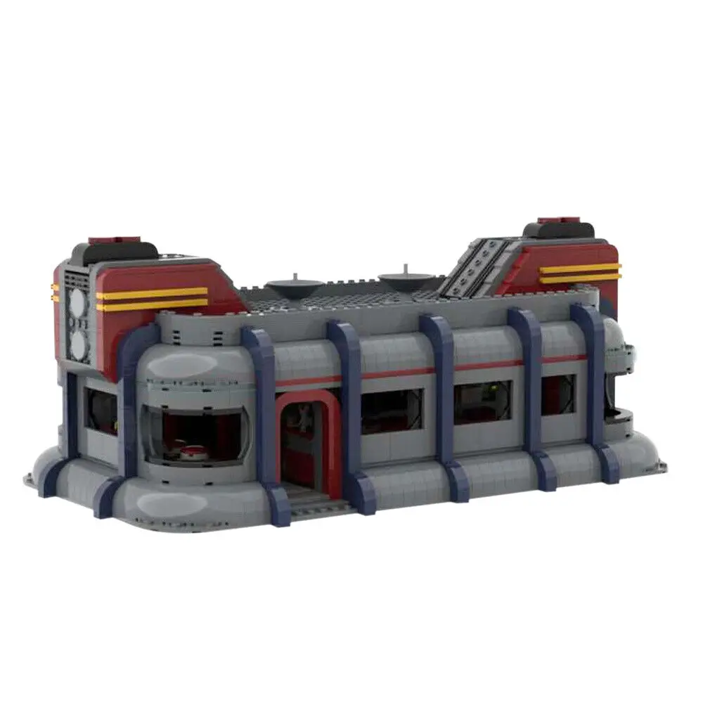 

Diner Restaurant with Interior from Movie Episode II 1826 Pieces MOC Build