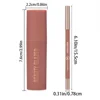 2Pcs Set Nude Lip stick and Lip Liner set, Matte long-lasting Waterproof Lip Gloss Lipstick & Lipliner Cosmetics 4