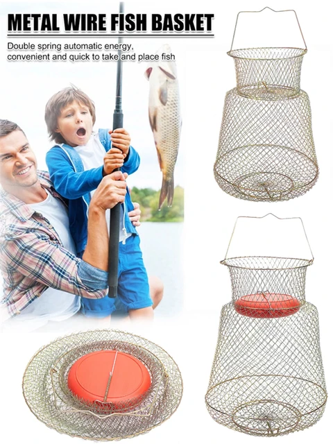 Metal Wire Fishing Net, Fishing Basket Fish, Fishing Accessories