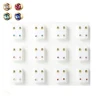 12 Pairs Crystal Medical Earrings Piercing Kits Tools Ear Stud Surgical Steel Stopper for Body Ear Piercing Gun Jewelry Fashion 5