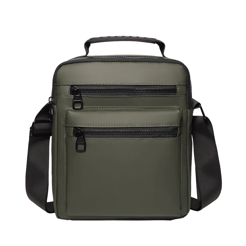 Men's shoulder bag, casual crossbody bag, durable fabric, multi pocket design, suitable for daily travel