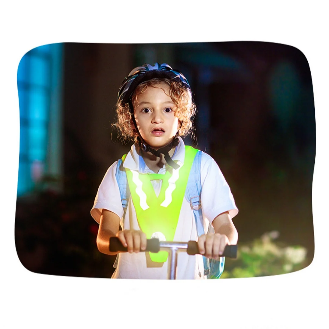New Night Run Children's Lightweight Shoulder Vest Protective Safety Vest High Brightness Wear resistant Reflective Clothing