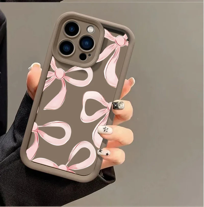 Chic Pink Bow Smartphone Case Cover