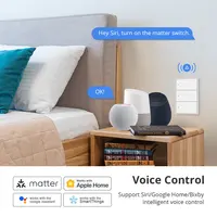 Zemismart Matter Over WiFi Smart Switch Push Button Light Switch US Work with Home Google Home SmartThings APP Neutral Required - Image 3