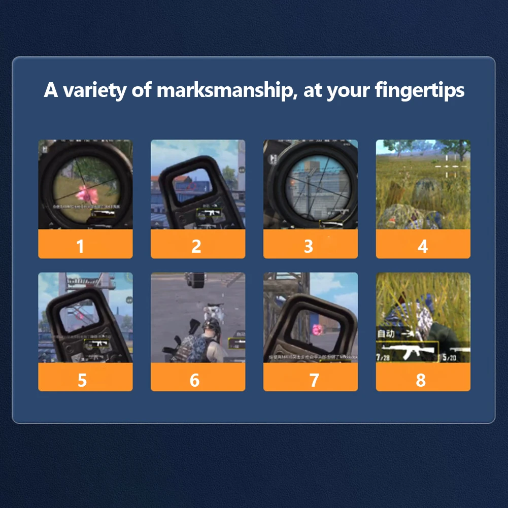 G21 Mobile Phone Game Trigger Gamepad Joystick 6 Finger Shooter Fire Button Controller Finger Sleeve for PUBG Game Controller