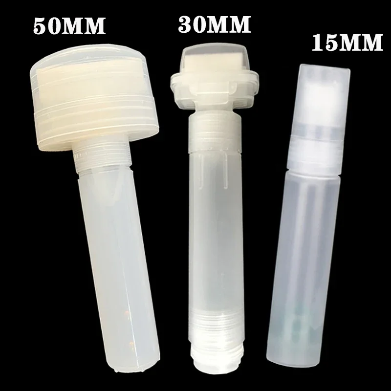 Pen Rod Barrels 15MM 30MM 50MM Plastic Empty Pen Rod Barrels Tube for Graffiti Pens Liquid Chalk Markers Paint Pen Accessories