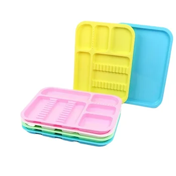 Strumento per la posizionamento di vassoi a griglia e vassoi divisi. Vassoi Grandi in Plastica Colorata, Vassoi Portaoggetti, Migliori Strumenti per l'Organizzazione
