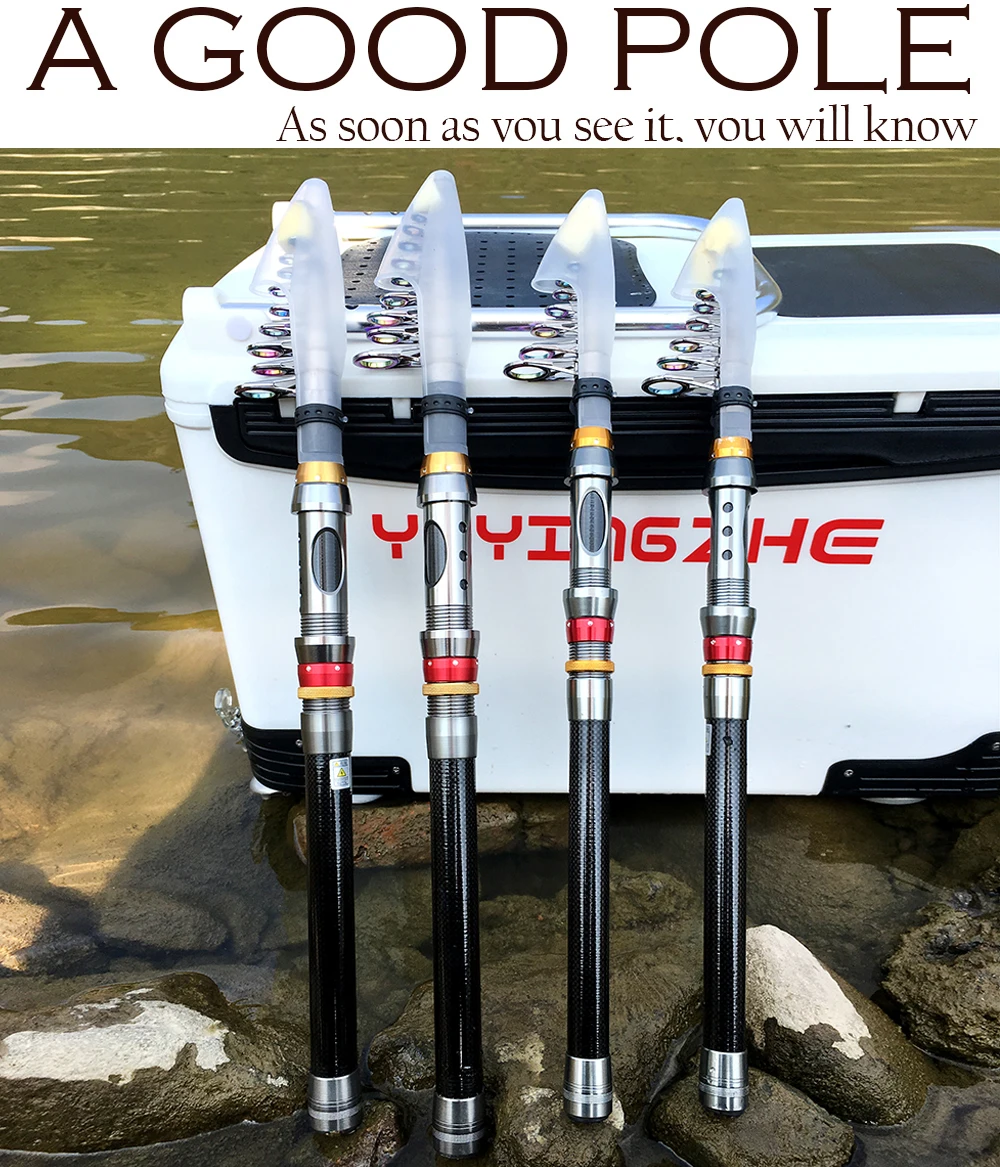 best collapsable fishing pole Telescopic Our lacquer finish with light and dark tones allows for the woods natural grain to show through. Goture Telescoping Fishing Rods Portable