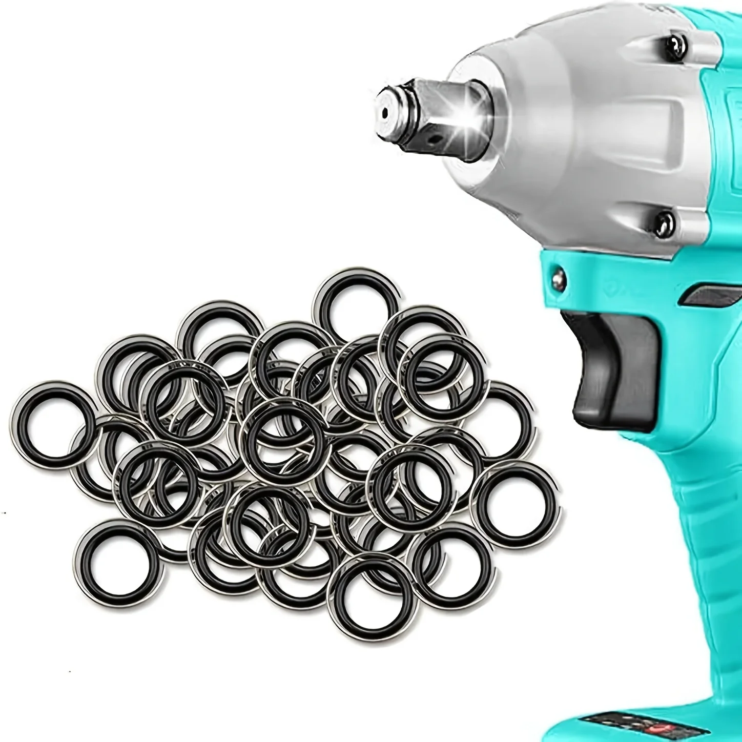 1/2" Retaining Ring Clip with O-Ring for Impact Wrench Socket Retainer Rings Socket Retaining Drive Friction Rings Part