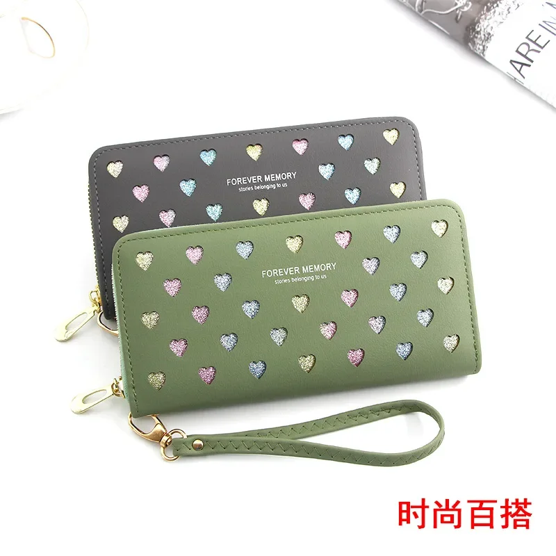 

New Vintage Simple Versatile Personalized Women's Zipper Long Wallet Casual Versatile Money Clip Handbag