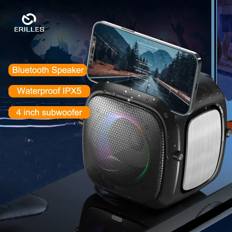 

Sports Portable Small Wireless Bluetooth Speaker Computer Desktop Cell Phone Subwoofer Dustproof Bicycle Car Sound Box Music
