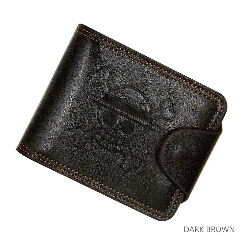 T039 Men Card Holders Female Square Mini Purses Fashion Unisex Punk Skull Short Wallet Men Ghost Design Short Purses