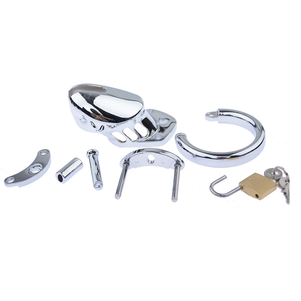 Male Stainless Steel Cock Cage Penis Ring CB6000S Chastity Cage Metal Phallus BDSM Bondage New Lock Adult Sex Toys for Men penis chastity cage chastity lock sex toy