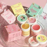 Korea Lip Sleeping Mask Colorless Makeup Lip Balm Fruit Essence Nutrious Lips Care Cream Fade Lip Lines Lipstick Primer Cosmetic 2