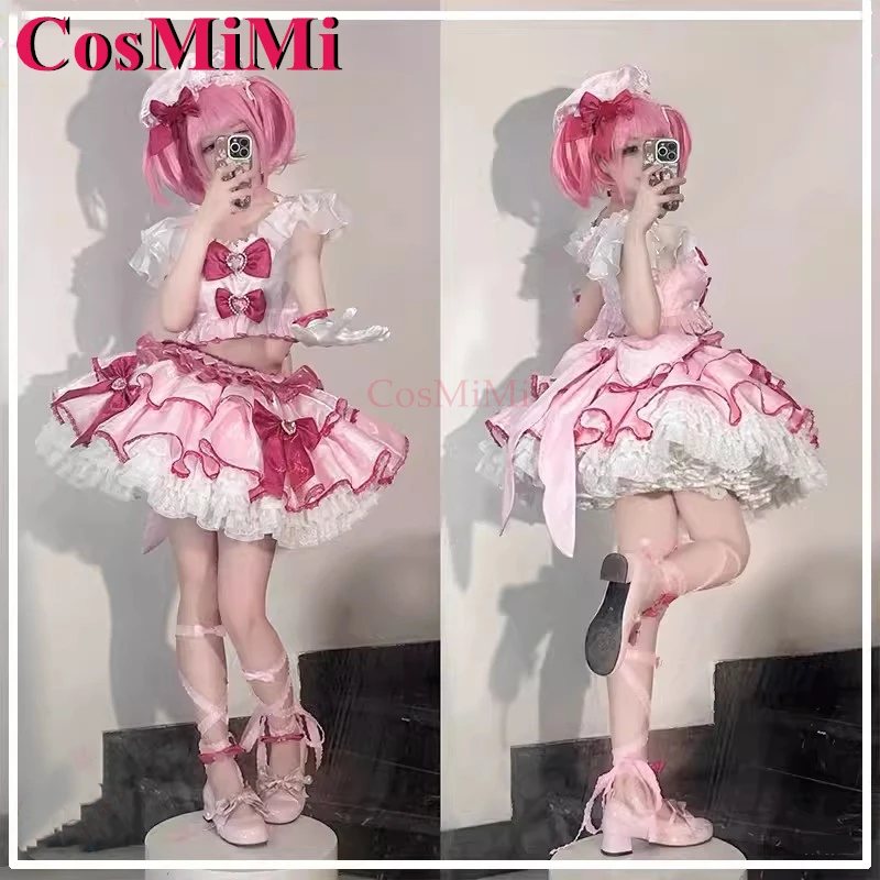 

CosMiMi Anime Shugo Chara Hinamori Amu Cosplay Costume Nifty Lovely Pink Idol Uniforms Carnival Party Role Play Clothing XS-L