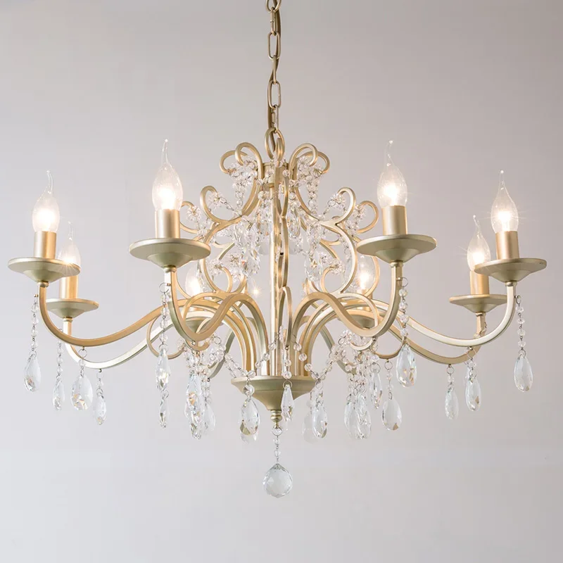 

Modern Crystal Chandeliers Luxury Living Room Pendant Lamp Simple Restaurant Hanging Light Bedroom Household Chandelier Lighting