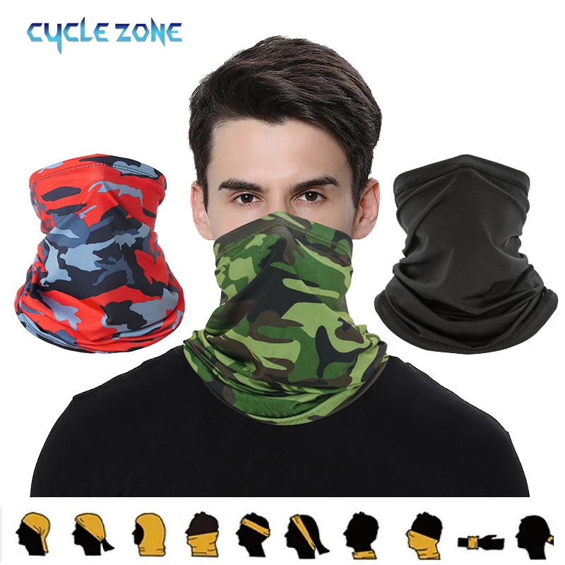 Cycling Face Mask Breathable Sunscreen Scarf 2Pcs