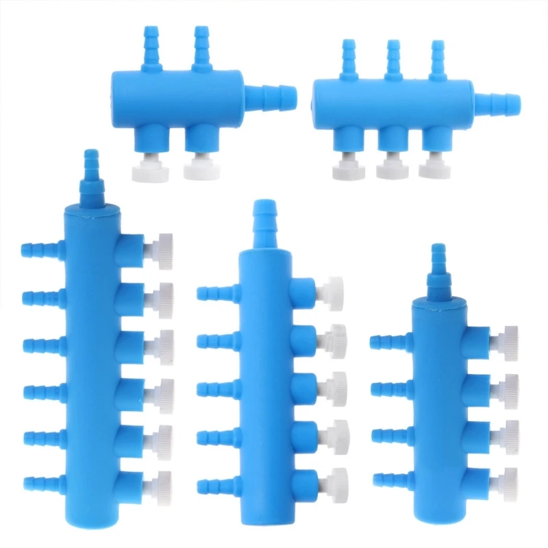 Plastic Control for Valve Aquarium 2/3/4/5/6 Way Air Line Connector Independent to Adjust Fish for Tank Air