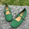 L2502  Round Toe Susde Leather Shoe For Women Soft Comfortable 2025 Spring New Style Shoes 3