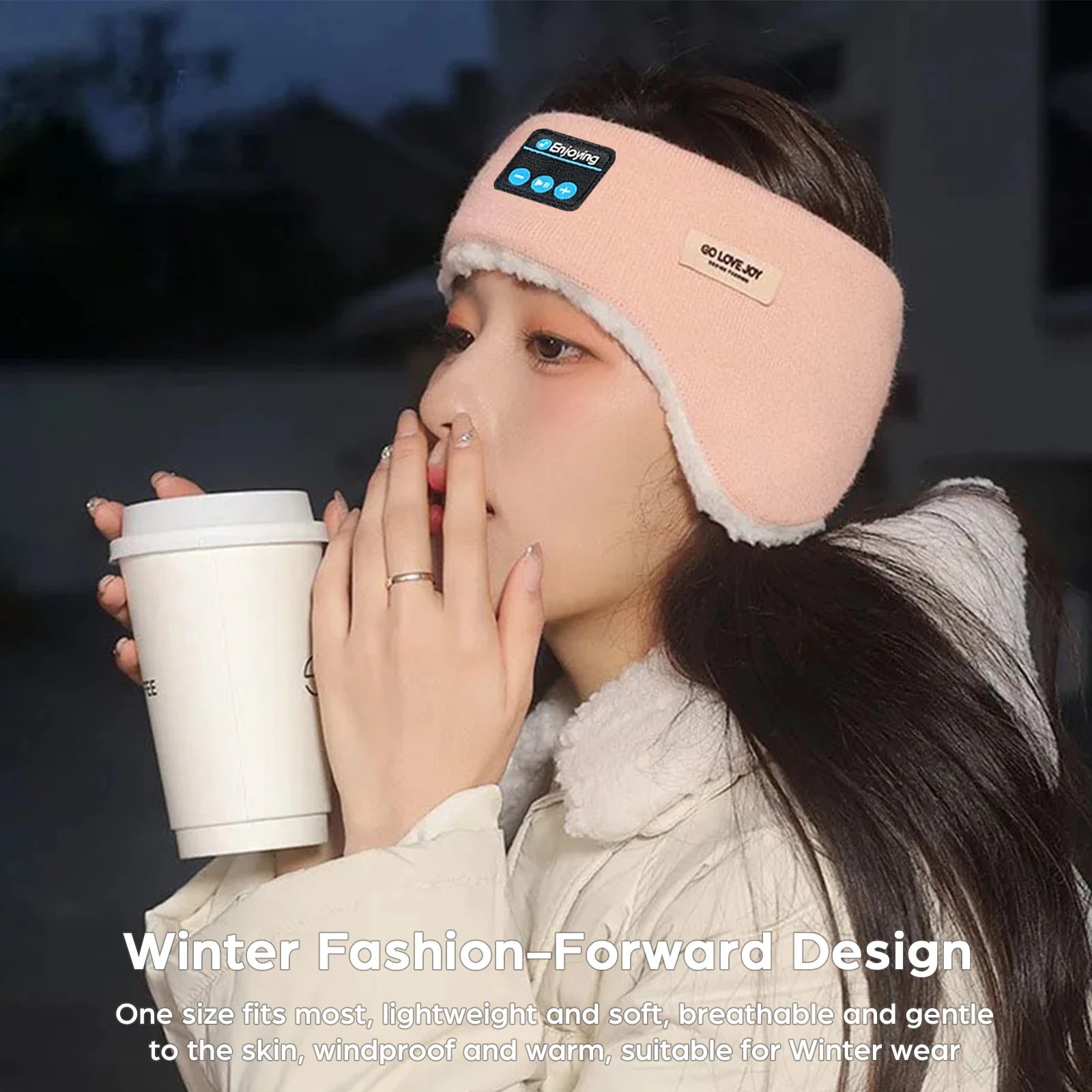 Wireless Ear muffs Bluetooth Headphones Unisex Winter Warm Music Headset Earmuff for Women Men Fashion Outdoor Earphone with MIC