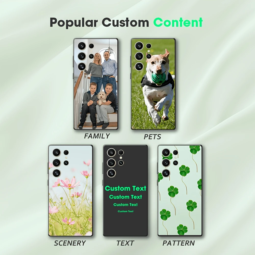 Customizable Soft Cover with Family Photos - Personalized Protective Case