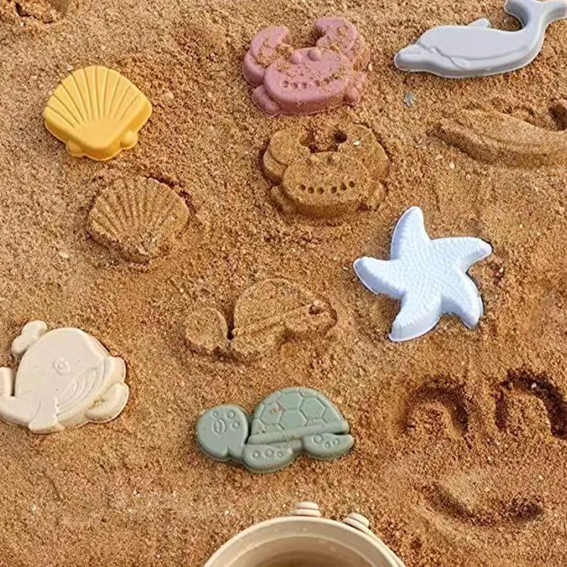 Children’s Silicone Beach Toy Set – Shovel, Portable Bucket, Durable Sand Digging, and Storage Tool for Outdoor Parent-Child Fun Beach games & Inflatables Beach Toys and Leisure Accessories
