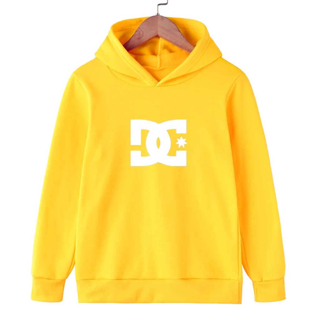 Children Hoodie DC Letter children's hoodie men's and women's fashion simple long-sleeved sweatshirt Spring and autumn street trend hoodie