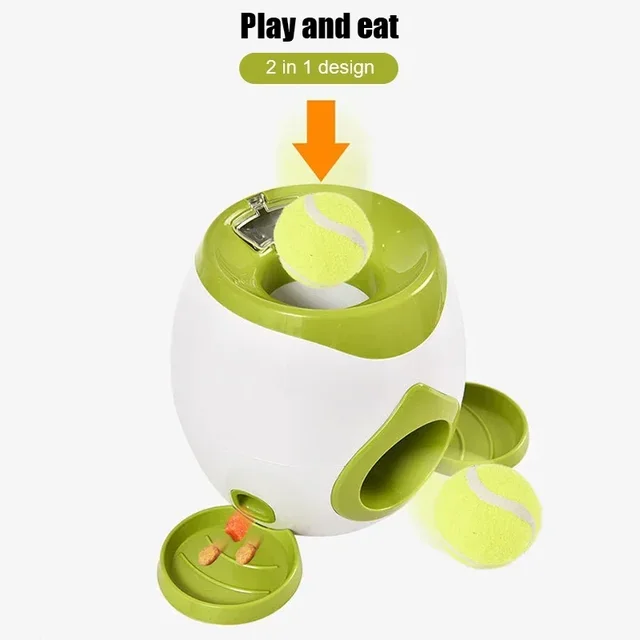 Pet Tennis Food  Reward Machine Interactive Ball Launcher Training Slow Food Toys Suitable for Cats and Dogs  Toy 3