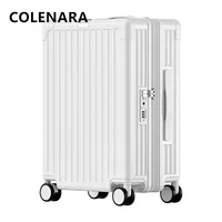 COLENARA Luggage Travel Bag 20"24 Inch PC Boarding Box men's Trolley Case Lightweight Expandable Handheld Travel Suitcase 4