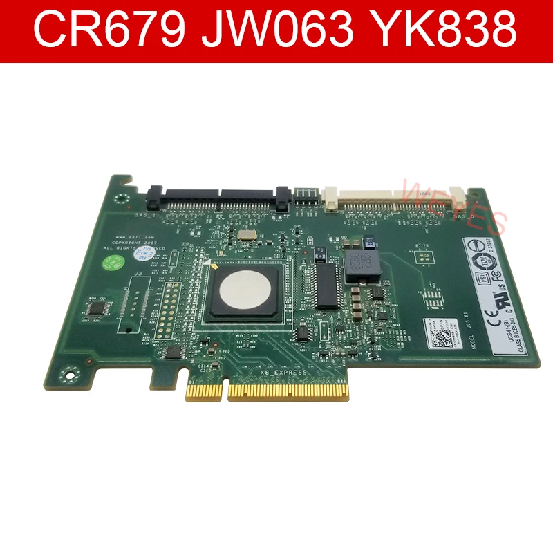 

Original for CR679 JW063 YK838 Adapter for DELL PERC 6IR R610 R710 8 ports SATA SAS HDD RAID Controller card Well Tested