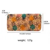 Bohemian Style Women's Wallet Retro Advanced Wallet with Wood Grain Portable Geometry Multiple Card Slots Card Holder Coin Purse 6