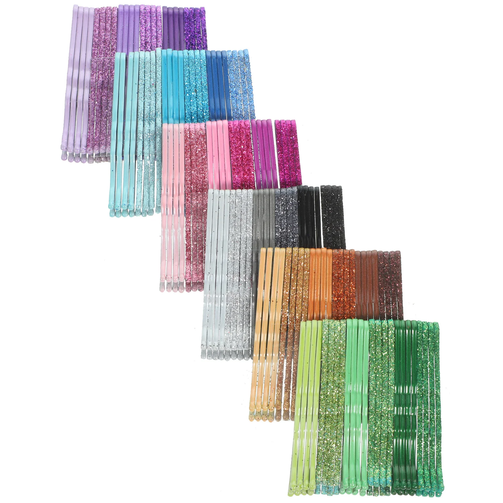 

144pcs Hair Barrettes Varnish Metal Bobby Barrettes Girl Ladies Hair Styling Clips