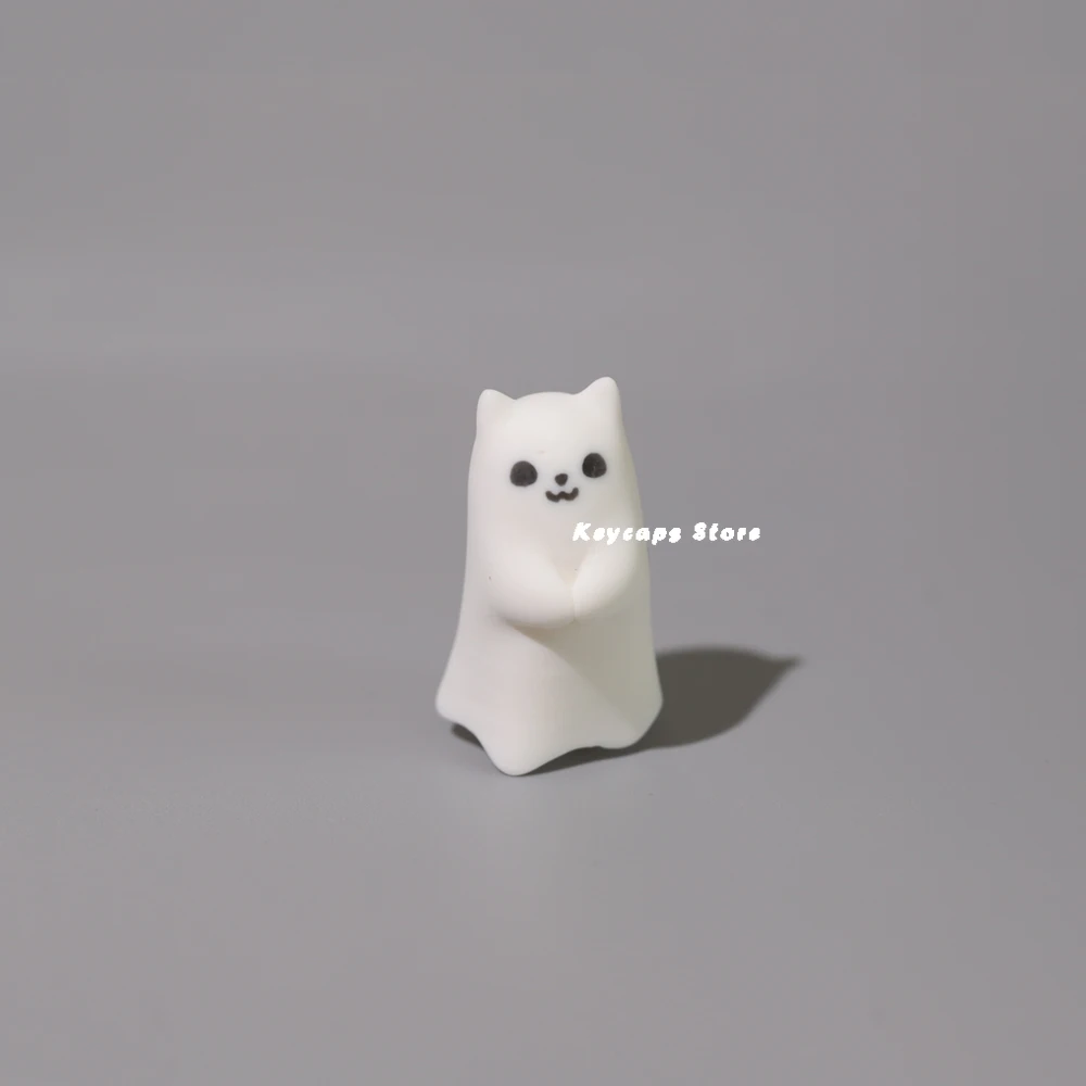 Cute Ghost Keycaps For Mechanical Keycaps Kawaii Keycaps Criativo Tridimensional 3d Original Personalidade Diy - Imagem 4
