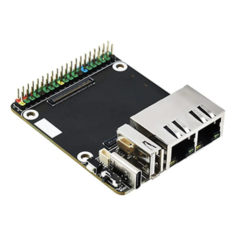 4 Lite EMMC 확장 베이스 보드 용 RPI Raspberry Pi 컴퓨팅 모듈 용 Exquisite-MINI 듀얼 이더넷 CM4 캐리어 보드