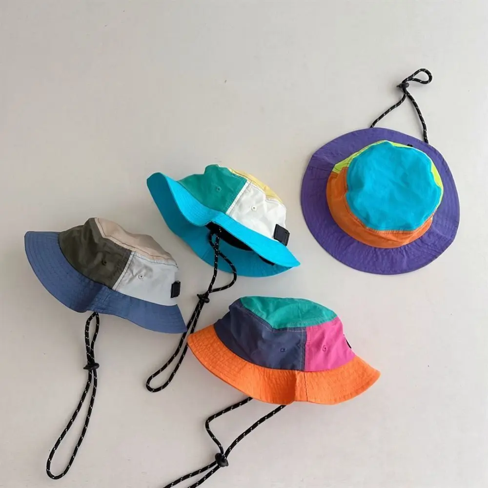 Ins Baby Children Bucket Cap Quick-dry Summer Sunscreen Hat Waterproof Outdoor Fisherman Caps Kids
